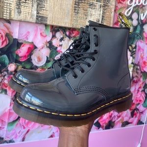 Dr martens boots gray women Sz 8